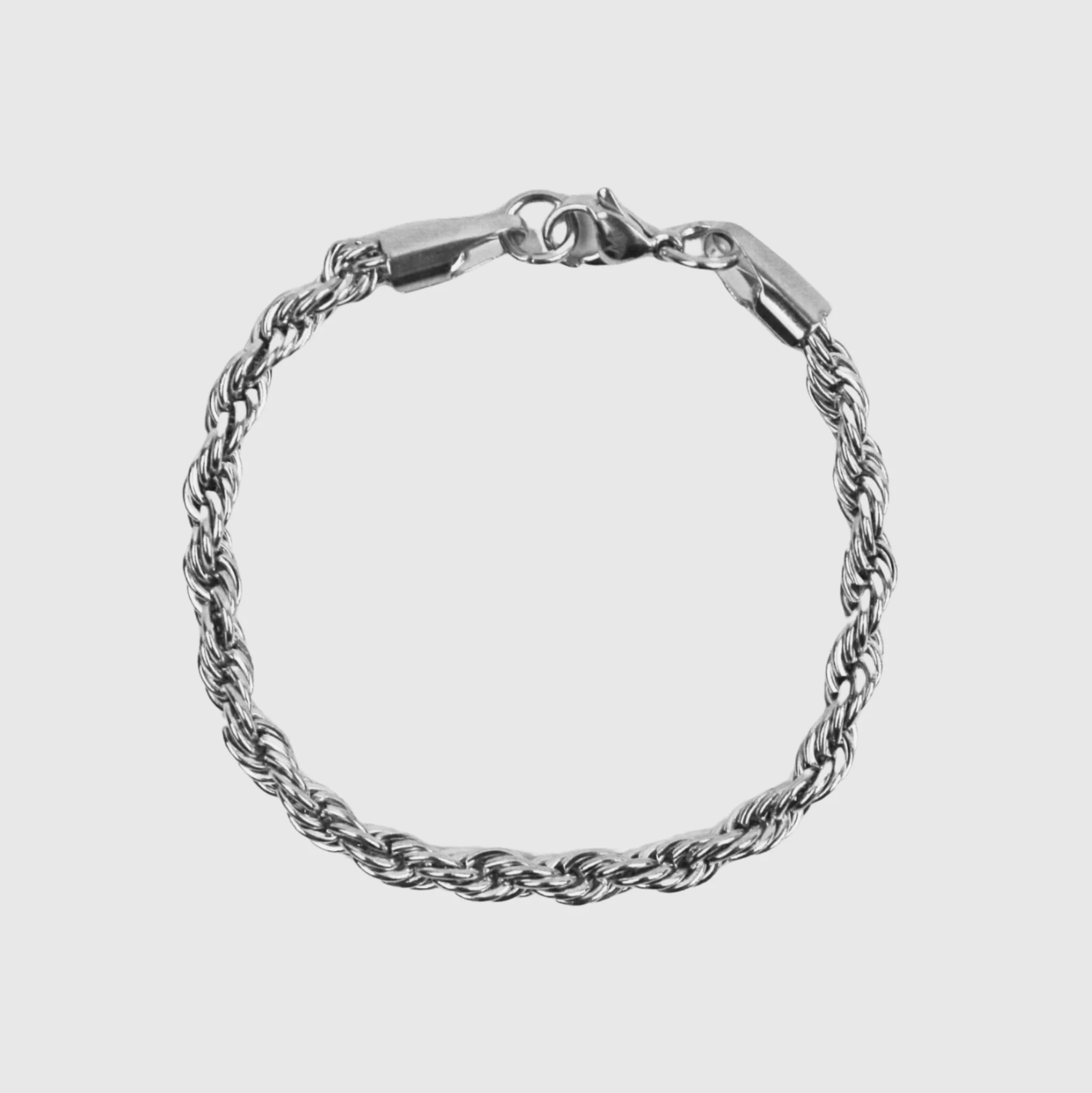 5mm Rope Bracelet - Silver (S) - Image 2