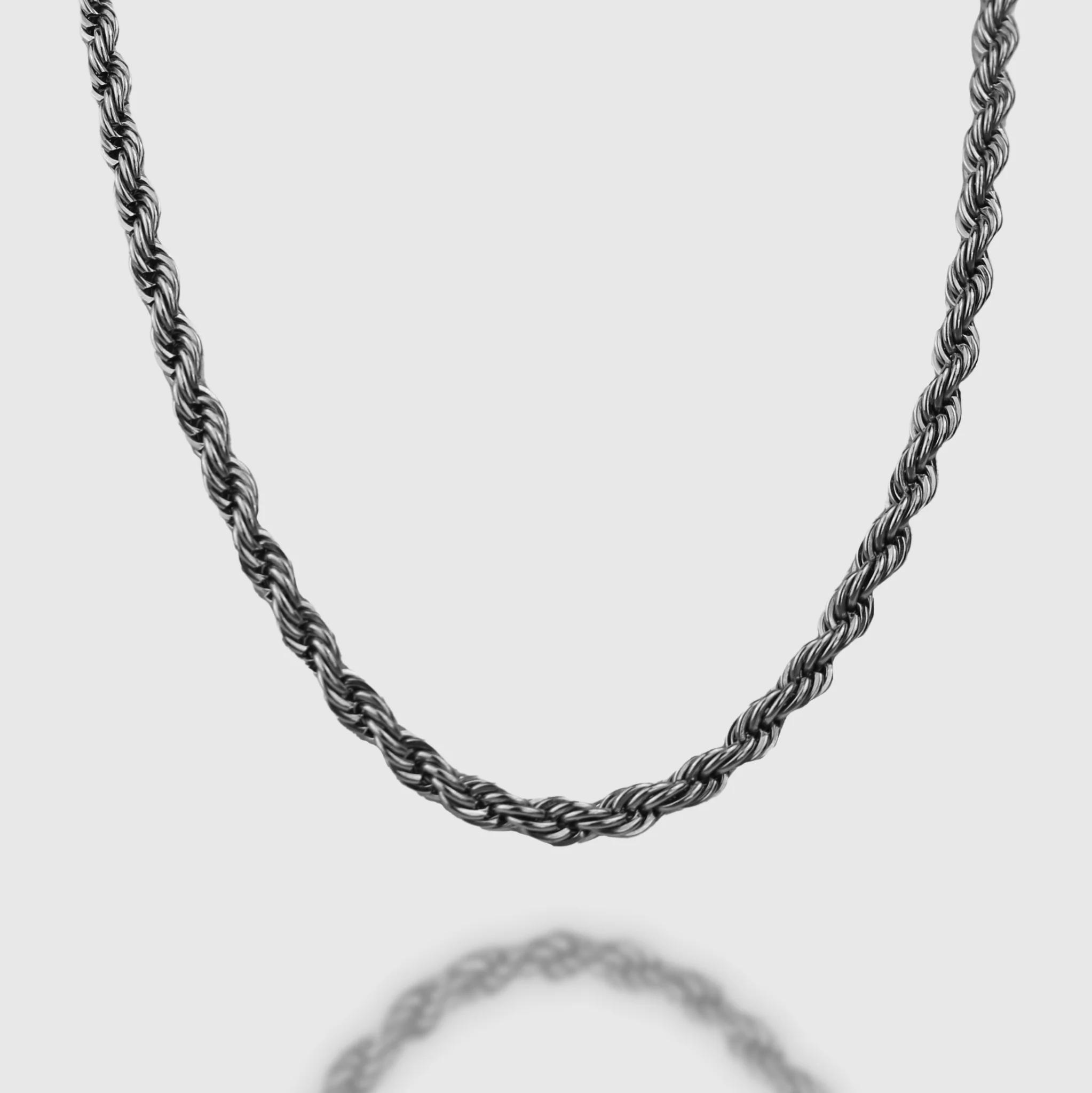 5mm Rope Chain - Silver (S) - Image 2