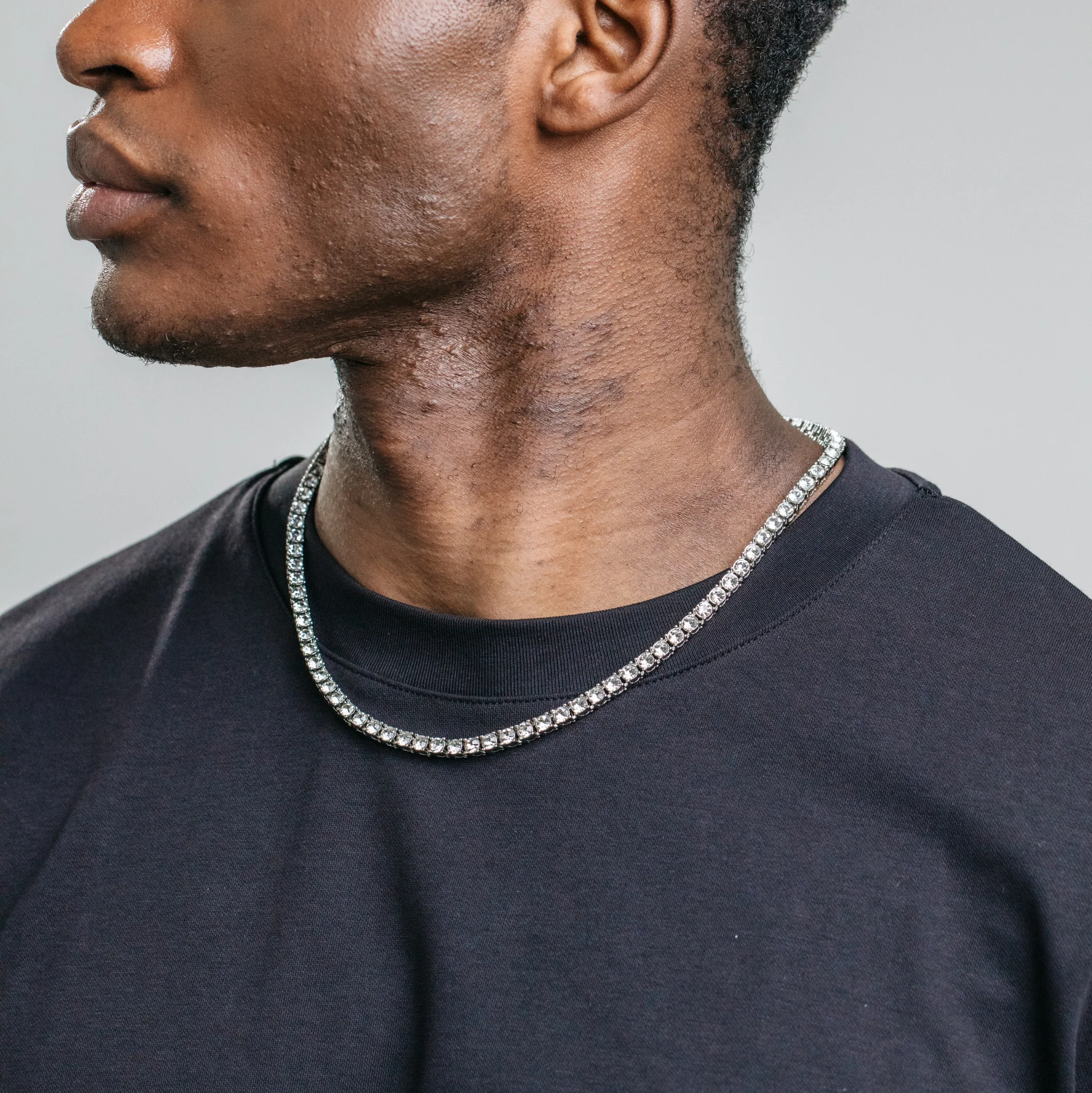 5mm Tennis Chain - Silver (S) - Image 2