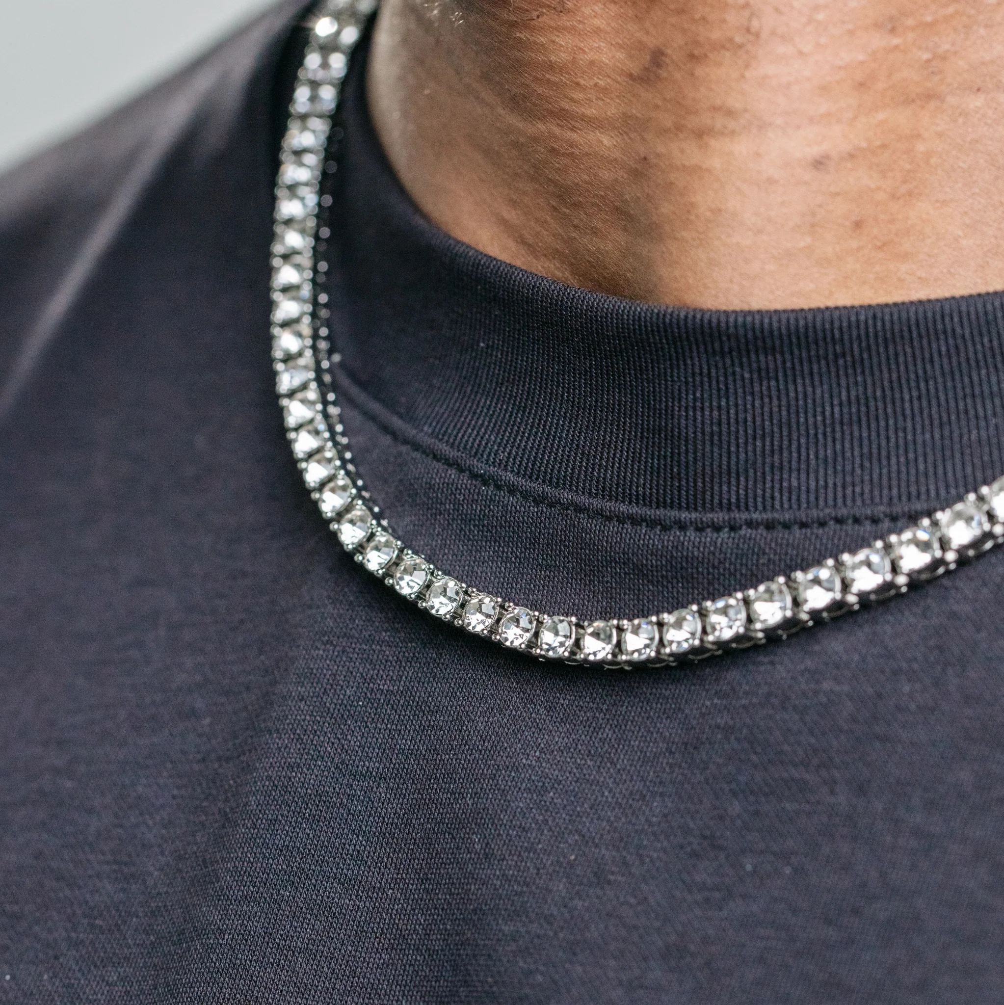 5mm Tennis Chain - Silver (S) - Image 5