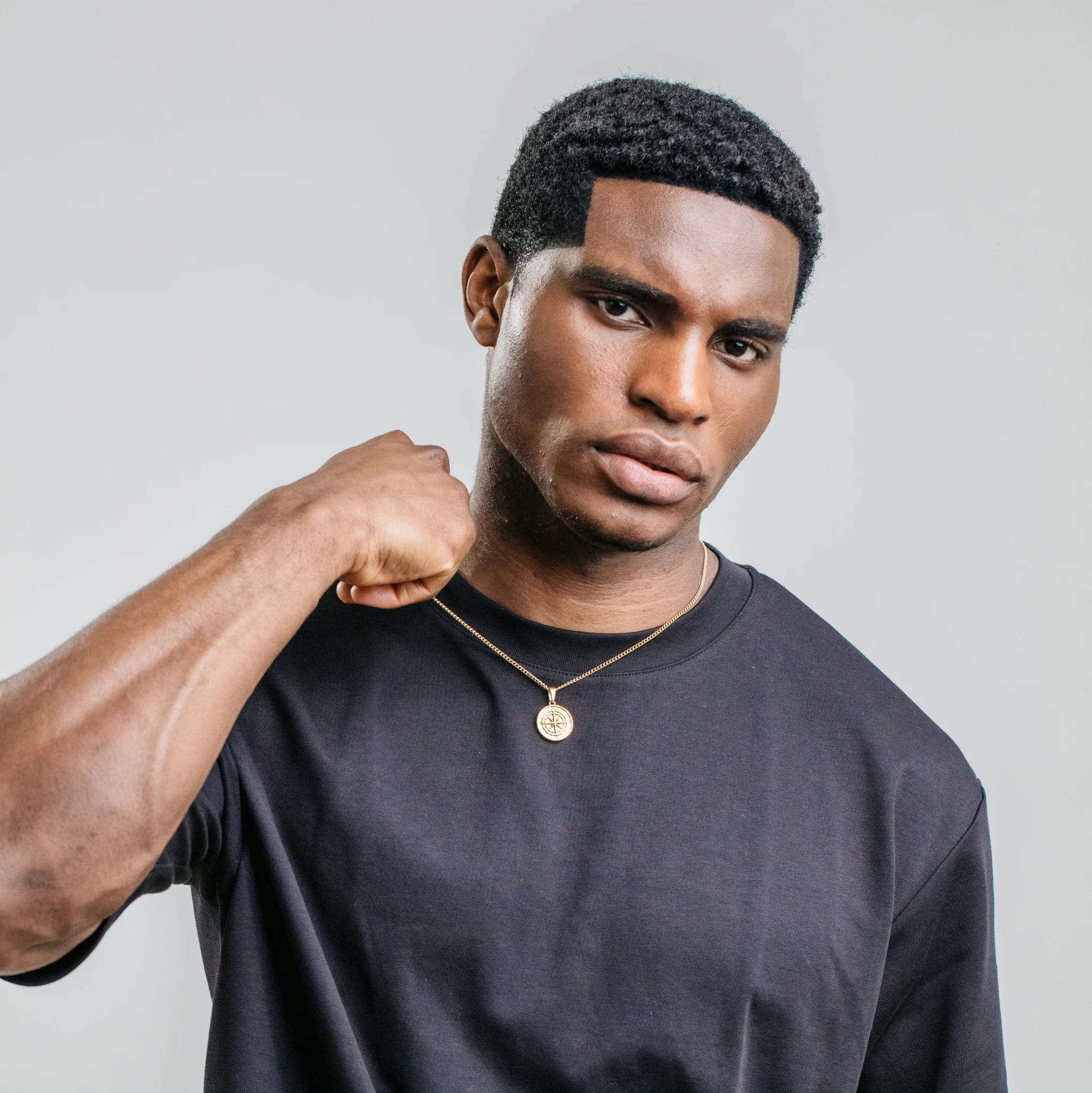 Compass Pendant - Gold - Image 3