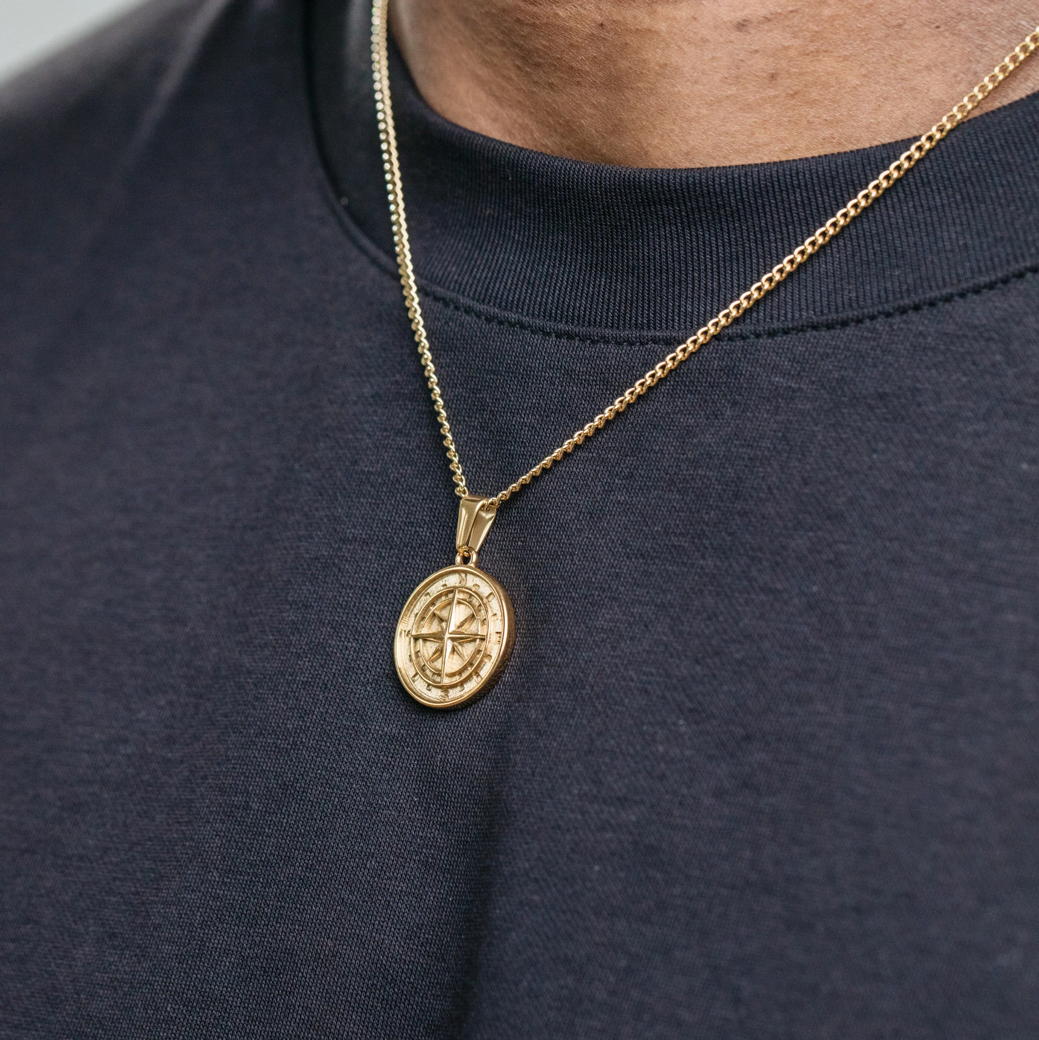 Compass Pendant - Gold - Image 6