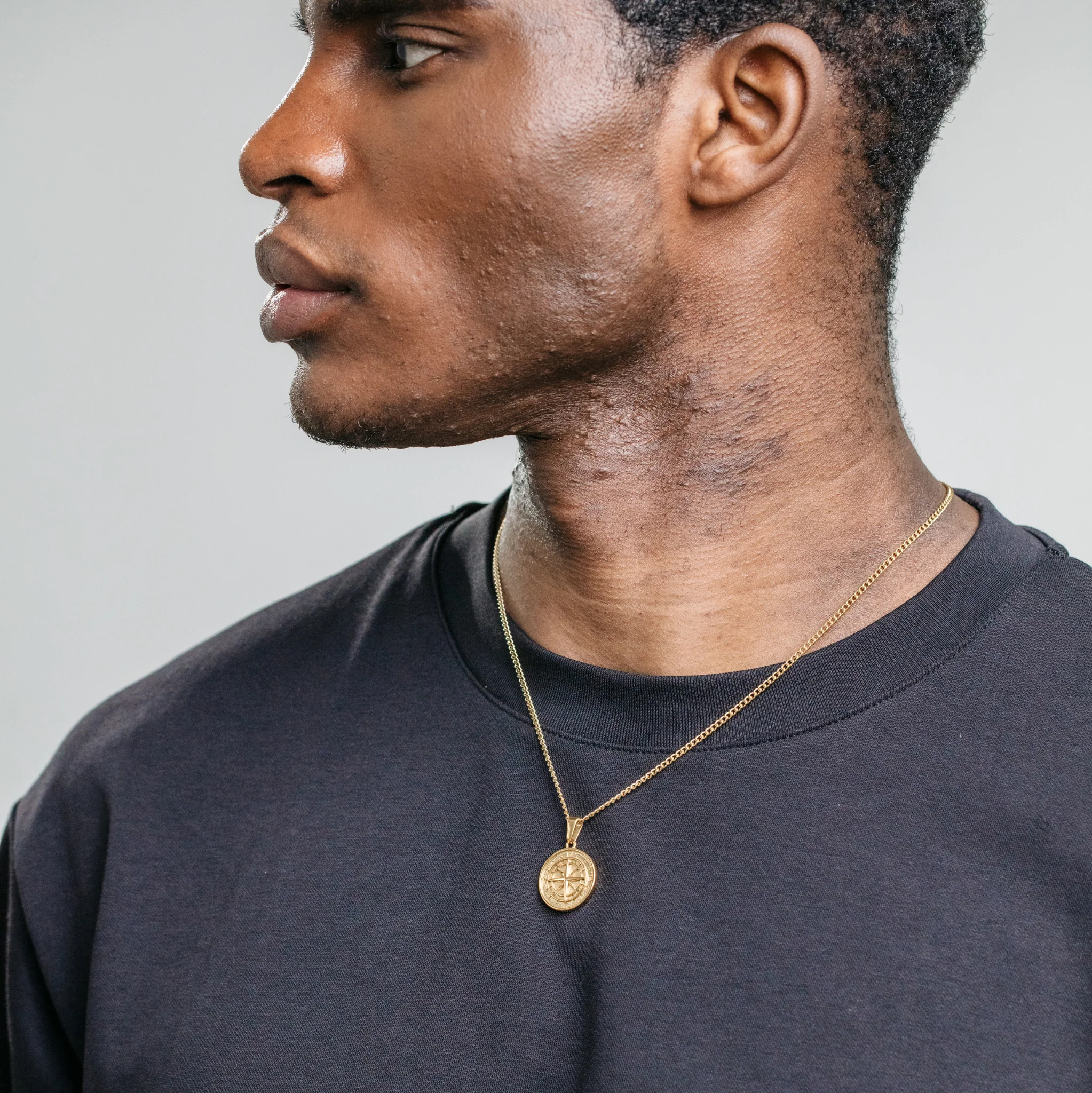 Compass Pendant - Gold - Image 7