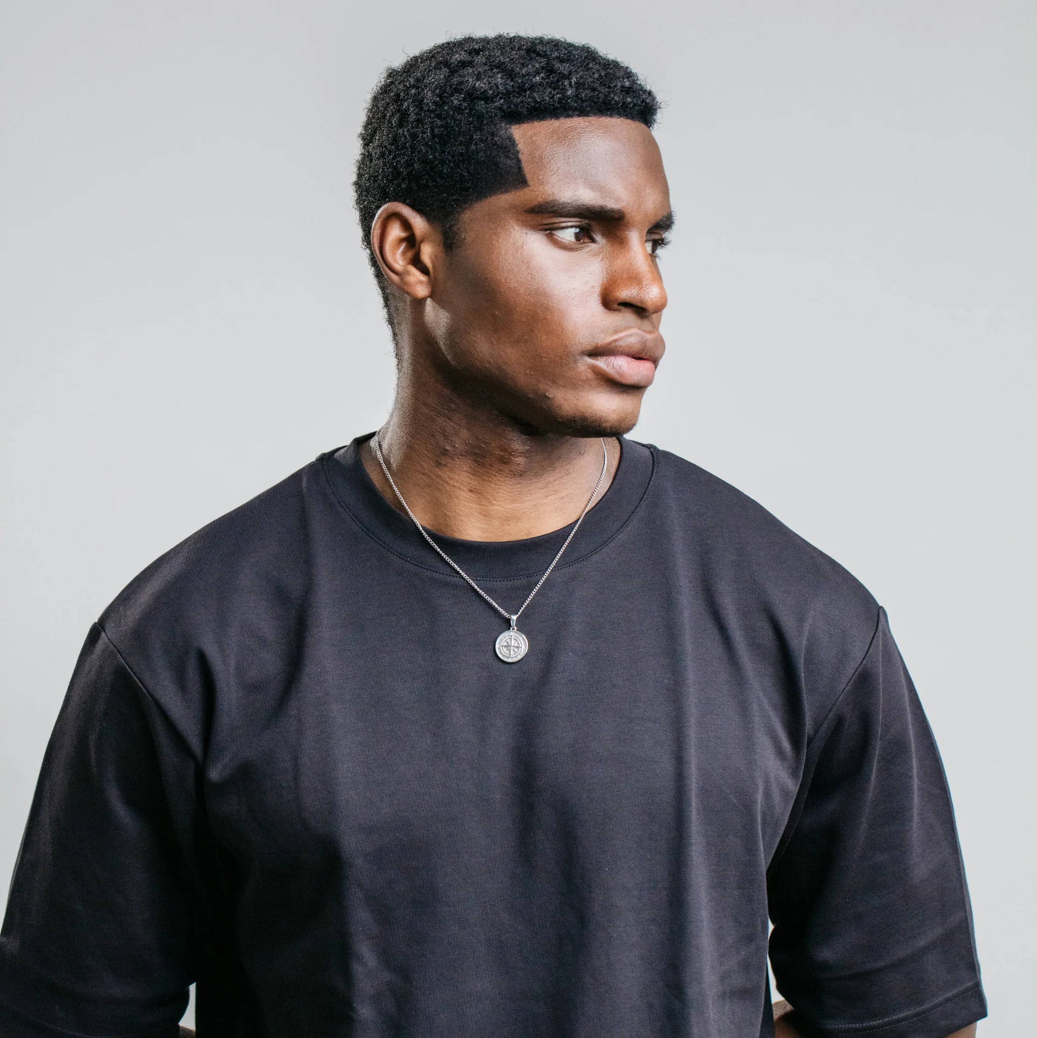 Compass Pendant - Silver - Image 3