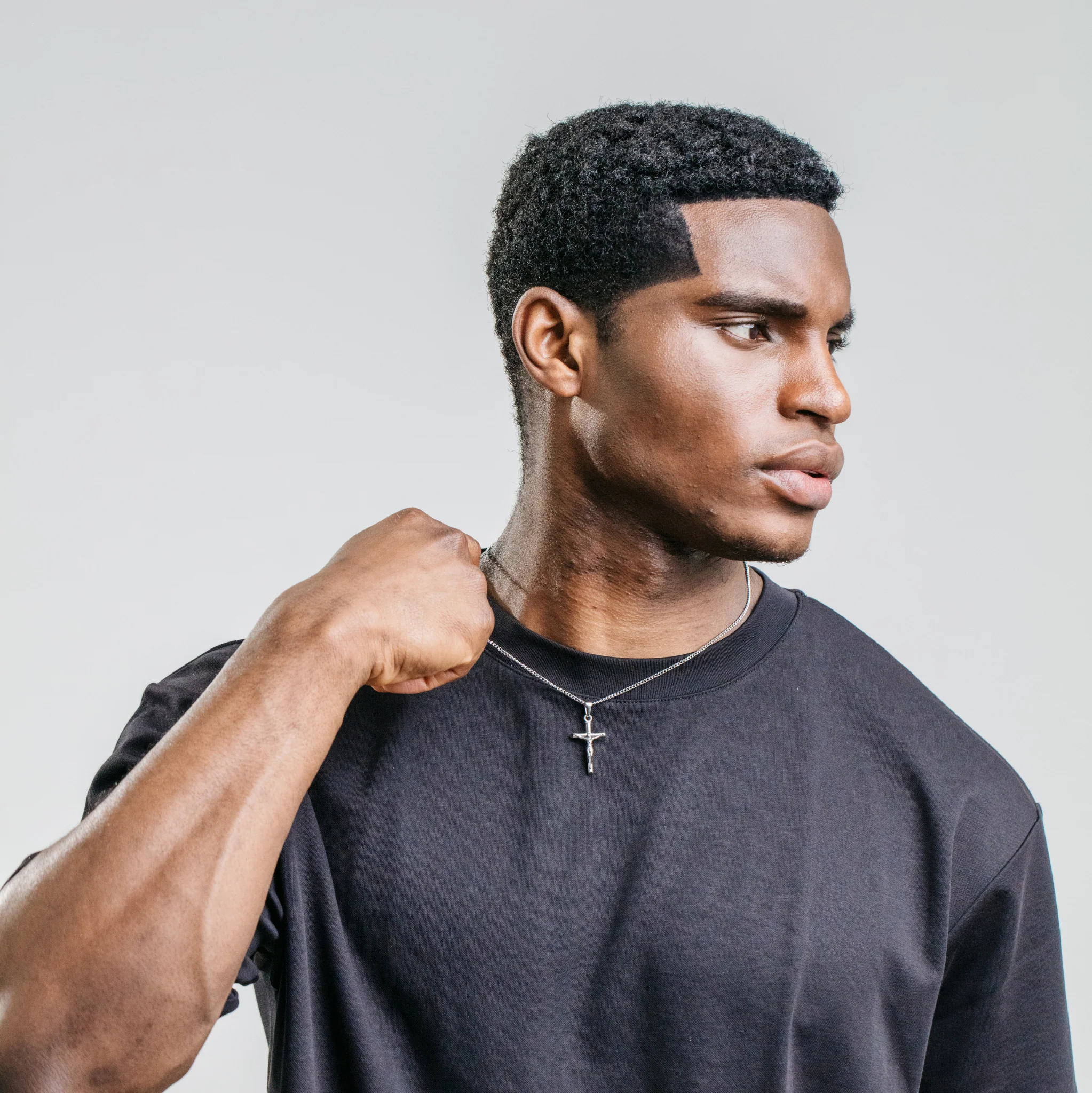 Crucifix Pendant - Silver (S) - Image 6