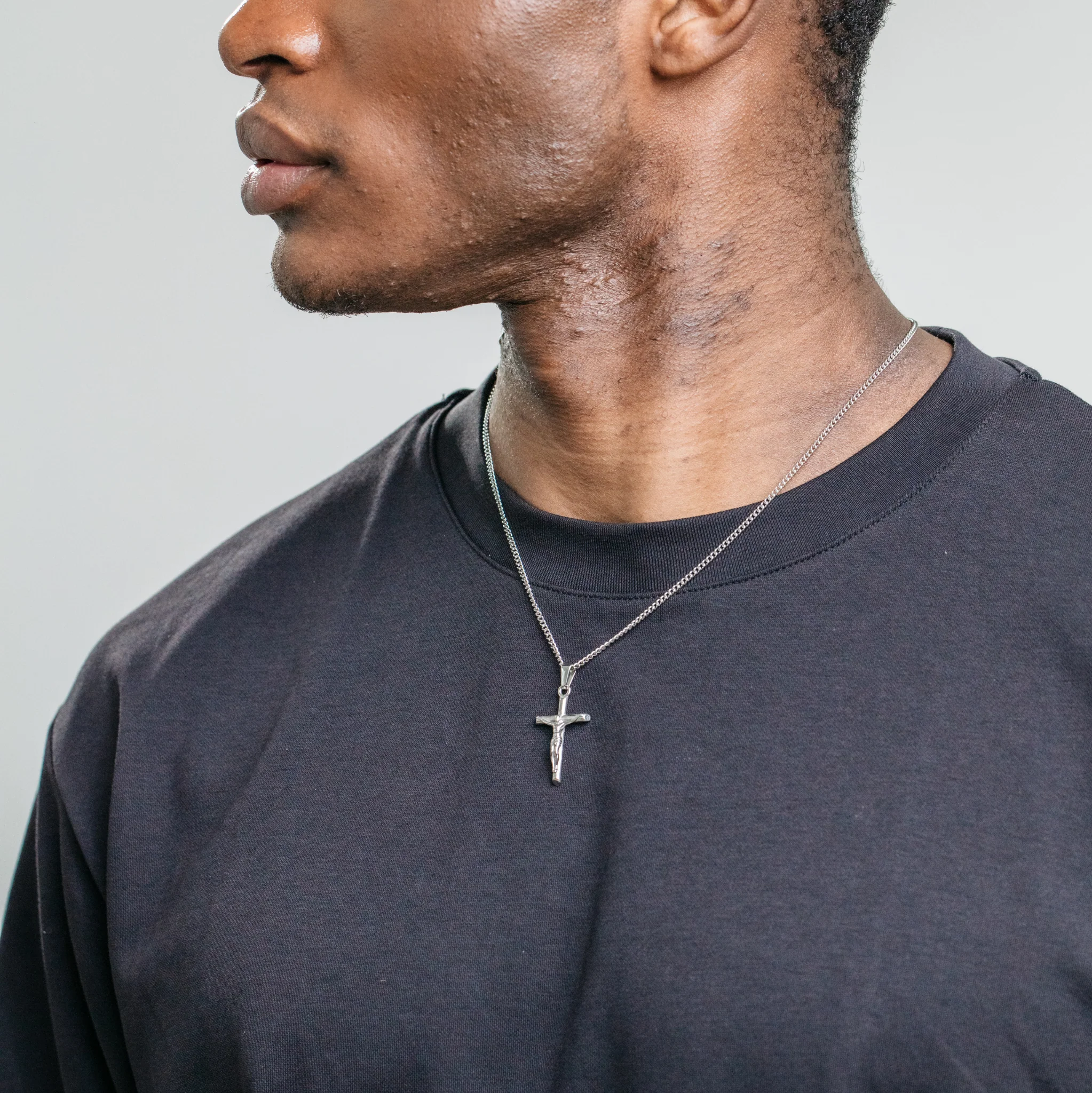 Crucifix Pendant - Silver (S) - Image 8